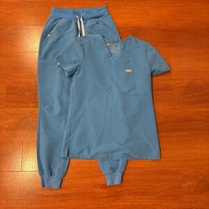 Figs capri blue scrubs